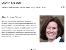 Tablet Screenshot of laurasibson.com